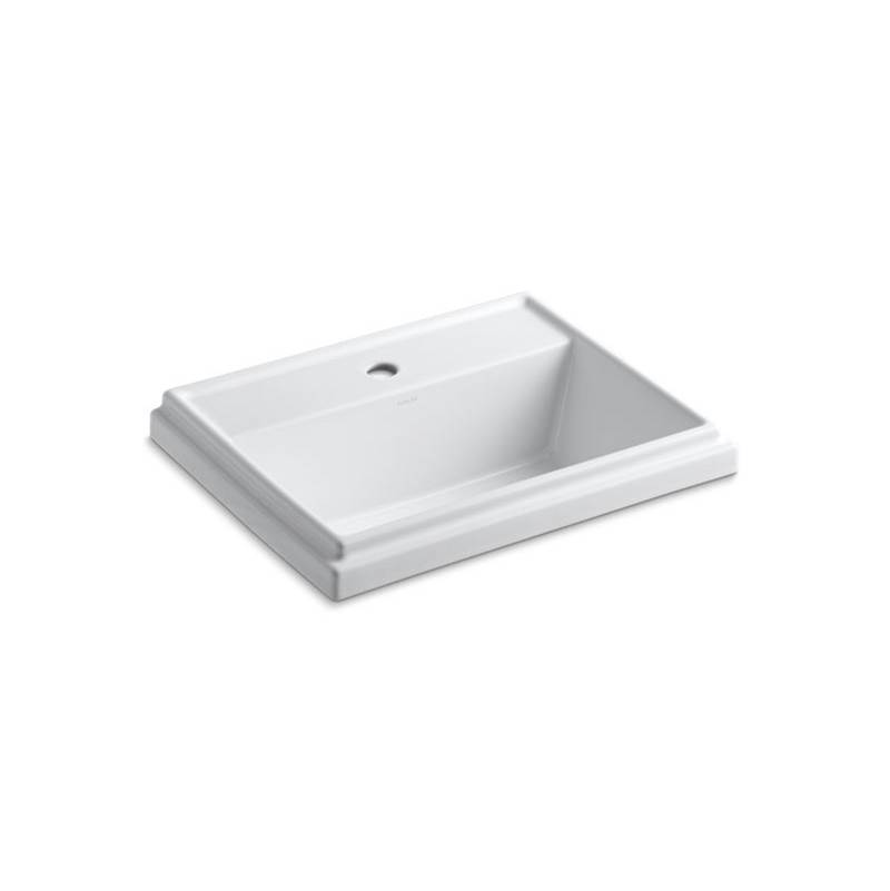 Kohler Tresham® Rectangle Drop-in bathroom sink with single faucet hole