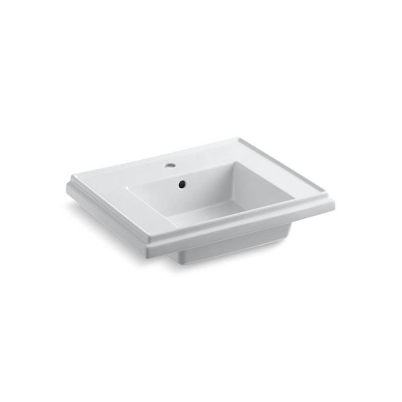 Kohler Tresham® 24'' pedestal bathroom sink basin with single faucet hole