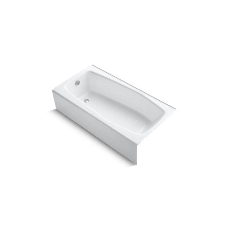 Kohler Villager® 60'' x 30-1/4'' alcove bath with integral apron and left-hand drain