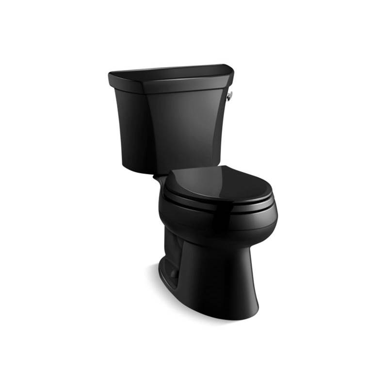 Kohler Wellworth® Classic Two-piece elongated 1.0 gpf toilet with right-hand trip lever, less seat