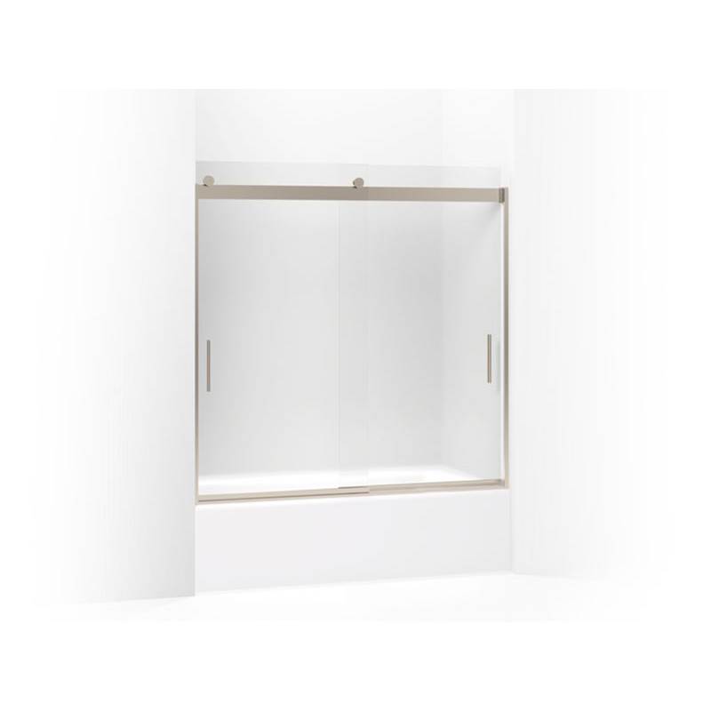 Kohler Levity® Sliding bath door, 59-3/4'' H x 56-5/8 - 59-5/8'' W, with 1/4'' thick Frosted glass