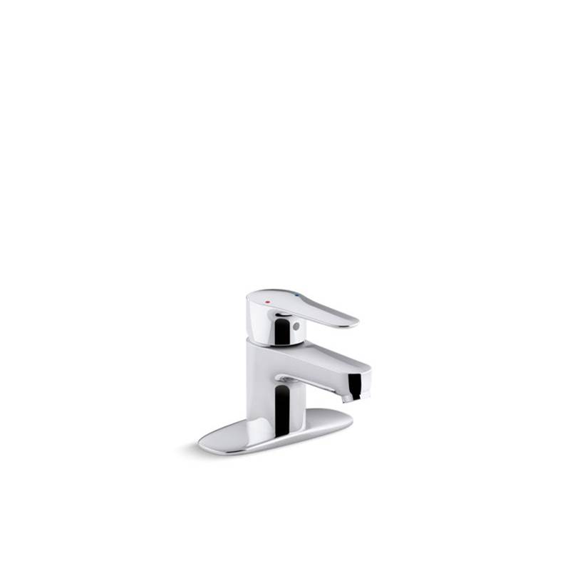 Kohler July™ Single-handle bathroom sink faucet with escutcheon