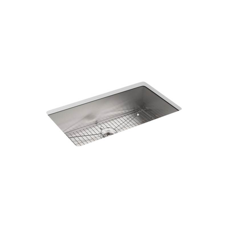 Central Plumbing & Electric SupplyKohlerVault™ 33'' x 22'' x 9-5/16'' Top-mount/undermount large single-bowl kitchen sink with 4 faucet holes