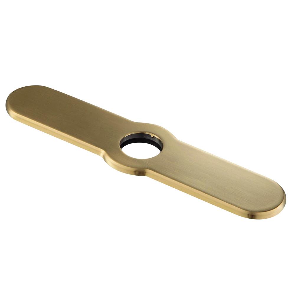Kraus 10-inch Deck Plate for Kitchen Faucet in Brushed Brass