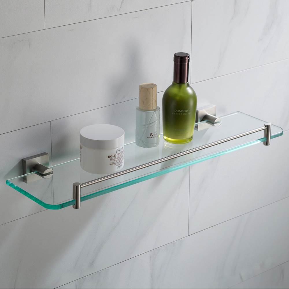 Kraus Ventus Bathroom Shelf, Brushed Nickel Finish