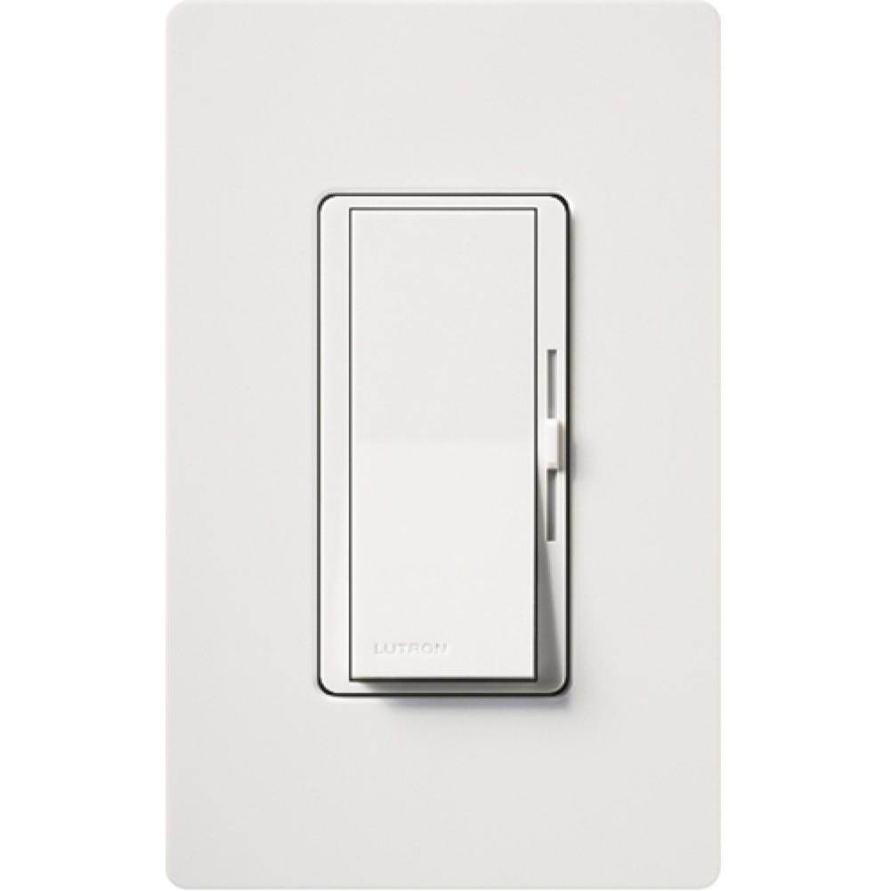 Lutron Diva 1.5A 3Wy White Clam W/Fp
