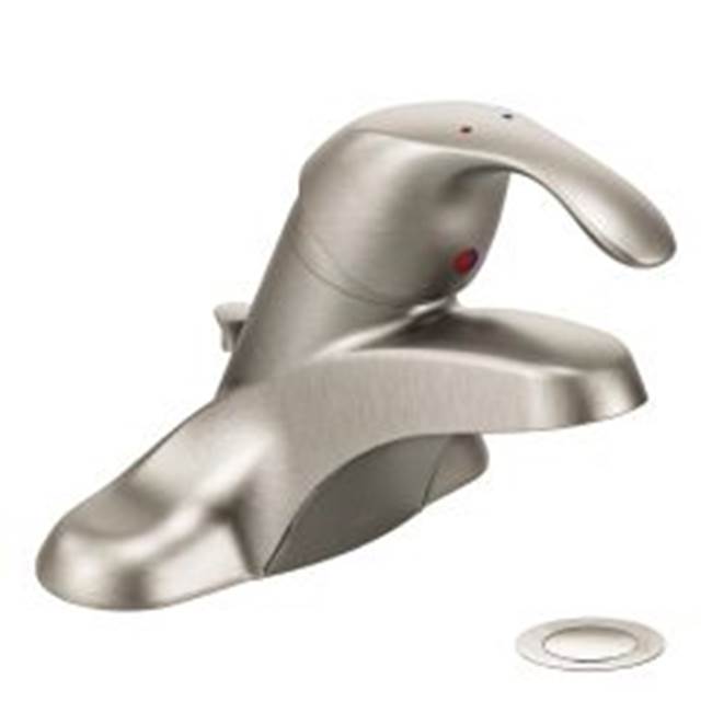 Moen Commercial Classic brushed nickel one-handle lavatory faucet