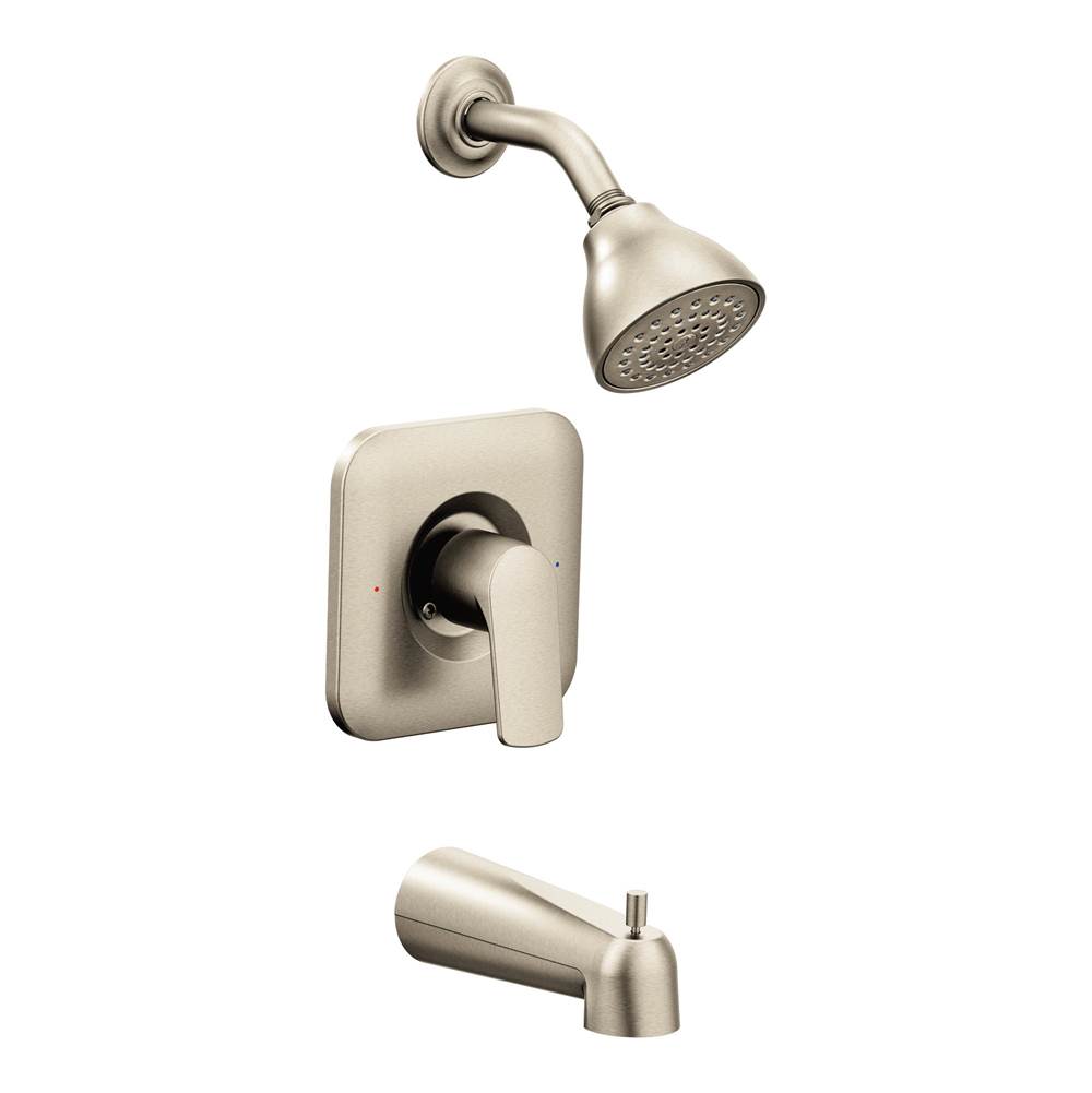 Moen Rizon Single-Handle 1-Spray PosiTemp Tub and Shower Faucet Trim in Brushed Nickel (Valve Sold Separately)