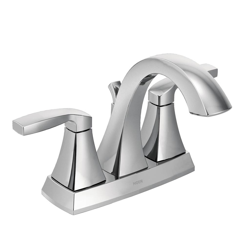 Moen Voss Two-Handle High Arc Centerset Bathroom Faucet, Chrome