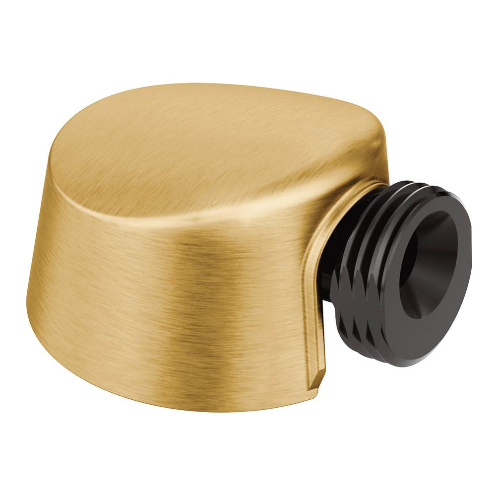 Moen Round Drop Ell Handheld Shower Wall Connector, Brushed Gold