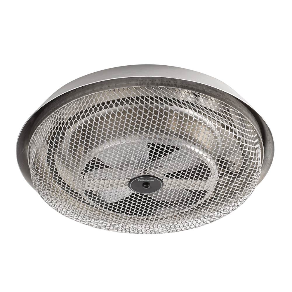Broan Nutone Fan-Forced Ceiling Heater, Aluminum Low-profile , Enclosed Sheathed Element, 1250 W, 120 VAC