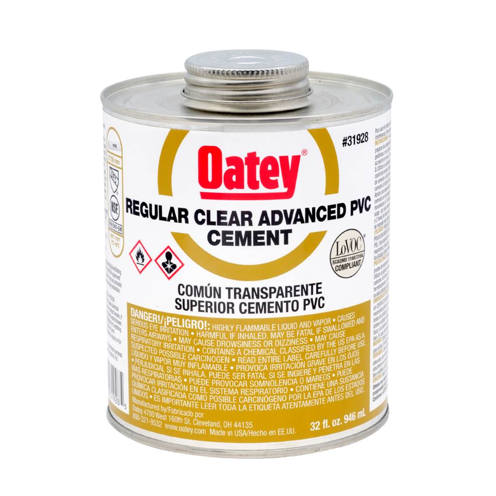 Oatey 32 Oz Pvc Cement Regular Clear Advanced