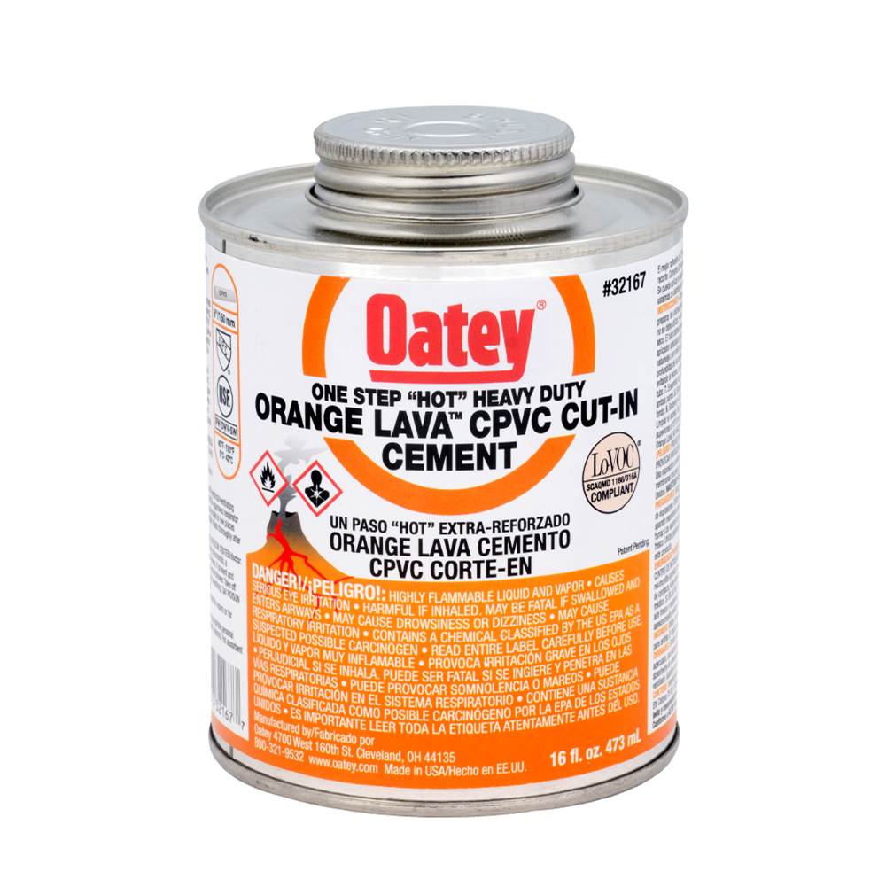 Oatey 16 Oz Cpvc Heavy Duty Orange Lava Cement