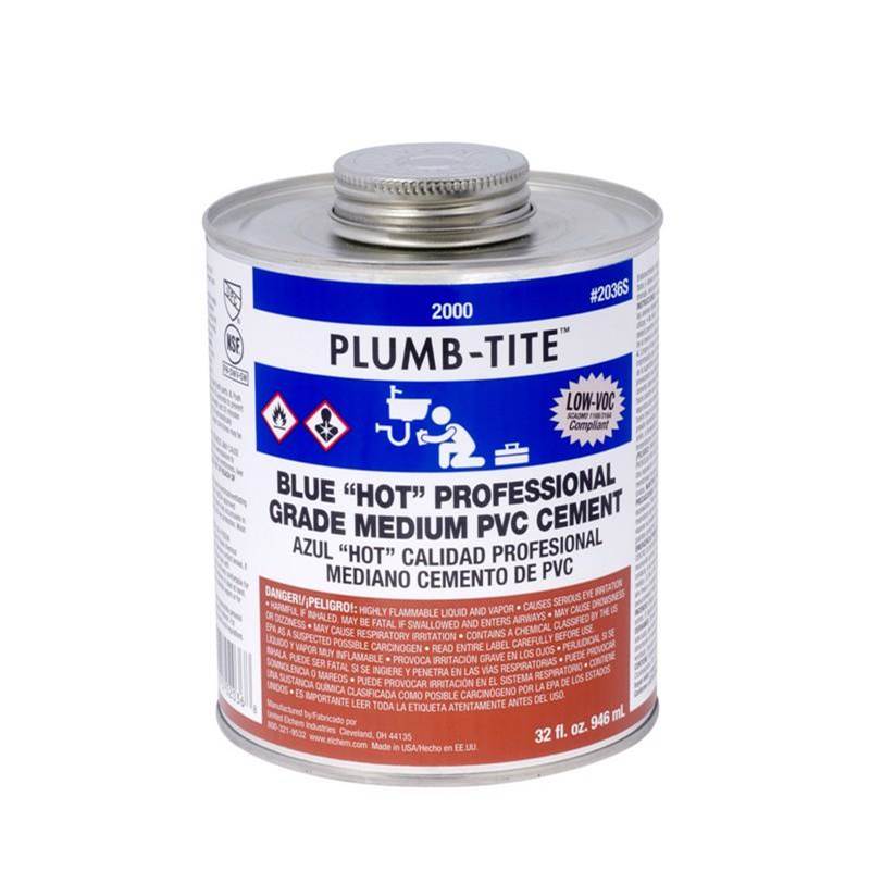 Oatey Blue Plumb-Tite Pvc Cement 1/2 Pt