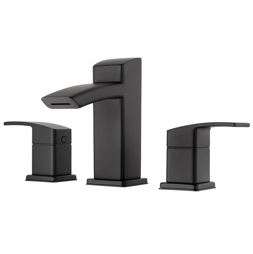 Pfister LG49-DF2B - Matte Black - Two Handle Widespread  Lavatory Faucet - Closed