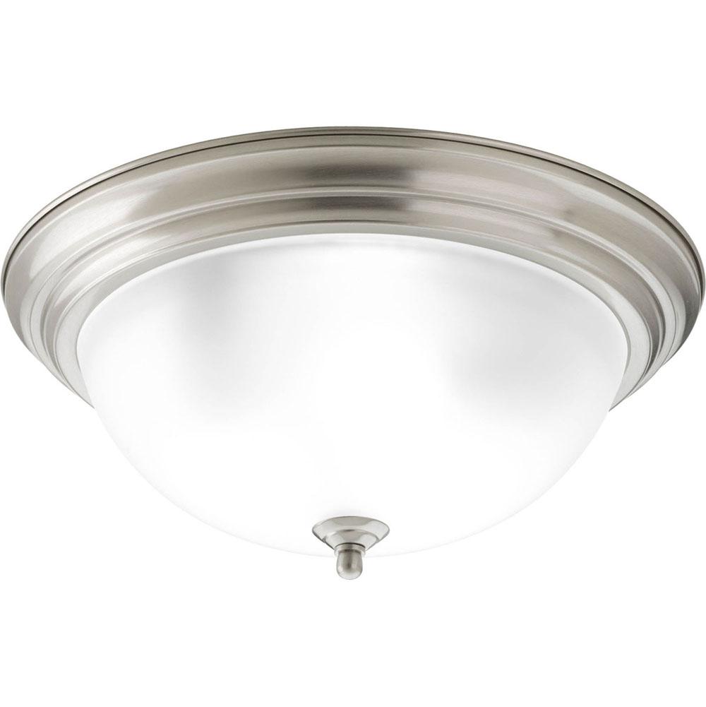 Progress Lighting Three-Light Dome Glass 15-1/4'' Close-to-Ceiling