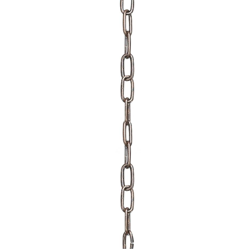 Progress Lighting Accessory Chain - 10'' of 6 Gauge Chain in Forged Bronze