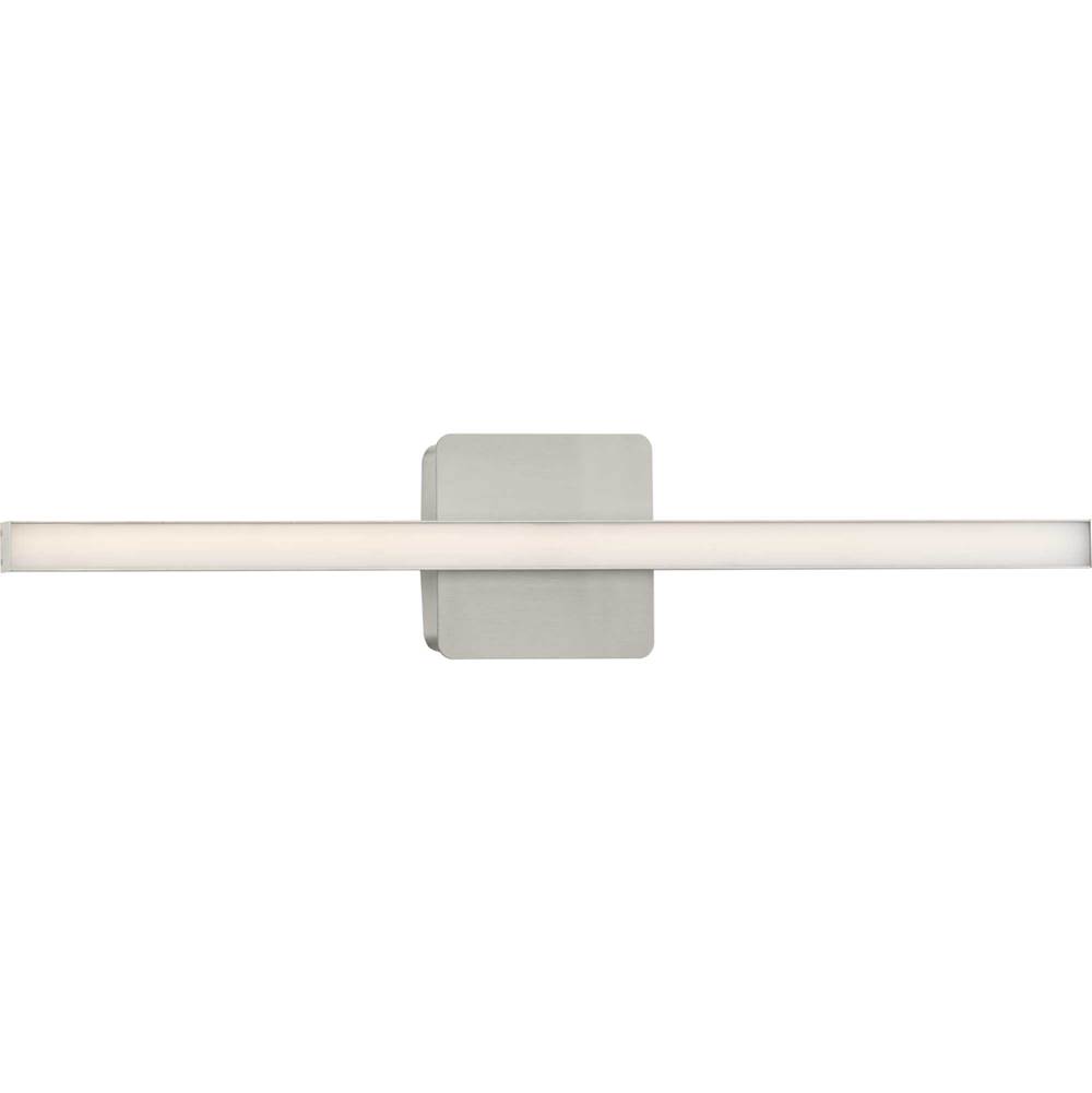 Progress Lighting Phase 4 Collection 24 in. Brushed Nickel Medium Modern Integrated 3CCT Integrated LED Linear Vanity Light