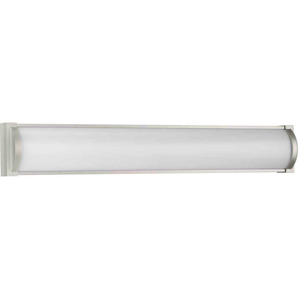Progress Lighting Barril Collection 32 in. Brushed Nickel Large Modern Integrated LED Linear Vanity Light