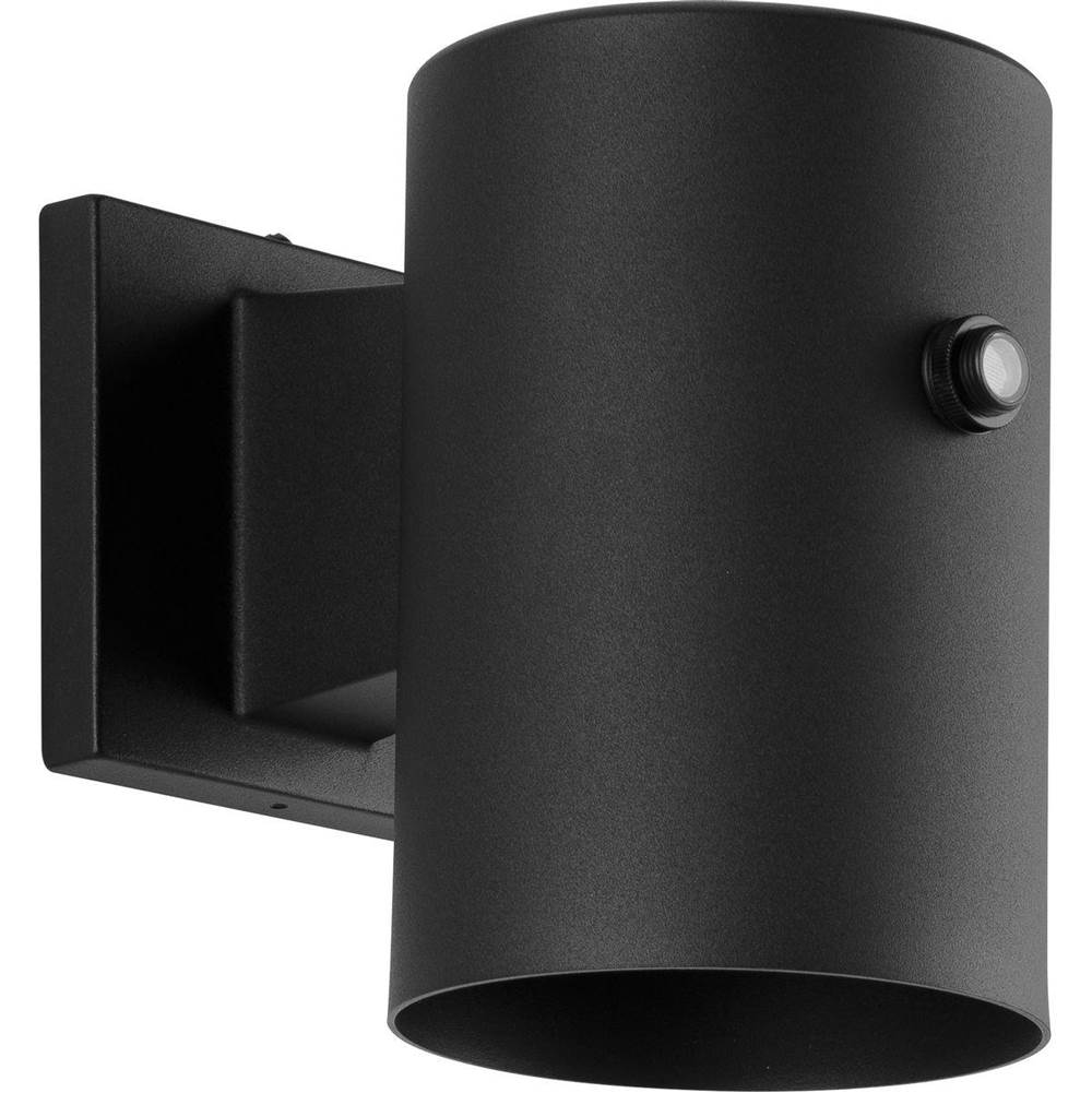 Progress Lighting 5''  Black LED Outdoor Aluminum Wall Mount Cylinder with Photocell
