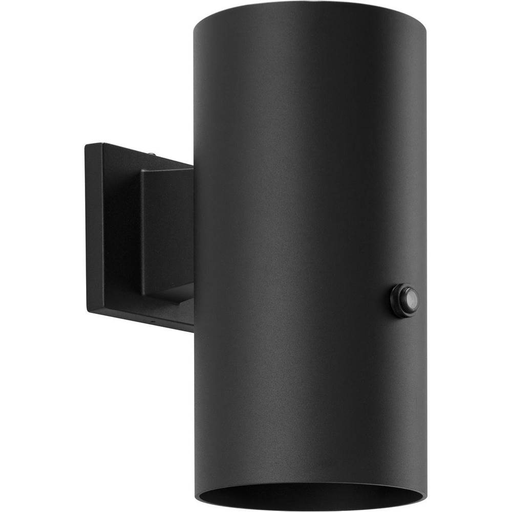 Progress Lighting 6''  Black LED Outdoor Aluminum Wall Mount Cylinder with Photocell