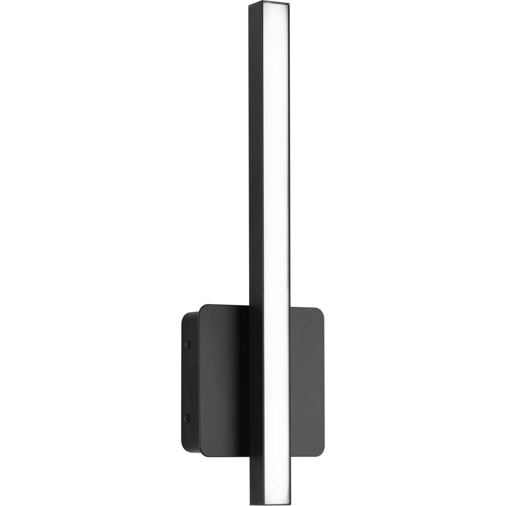 Progress Lighting Phase 4 Collection 16 in. Matte Black Small Modern Integrated 3CCT Integrated LED Linear Vanity Light