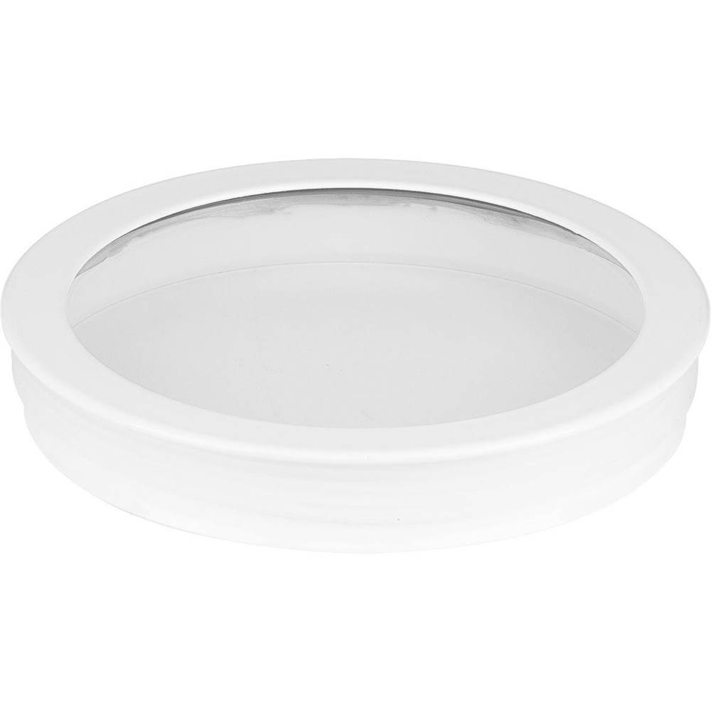 Progress Lighting Cylinder Lens Collection White 5-Inch Round Cylinder Cover
