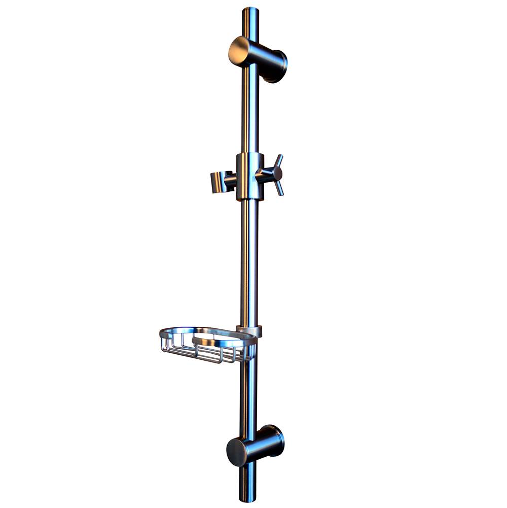 Pulse Shower Spas PULSE ShowerSpas Brushed Nickel Adjustable Slide Bar Shower Panel Accessory