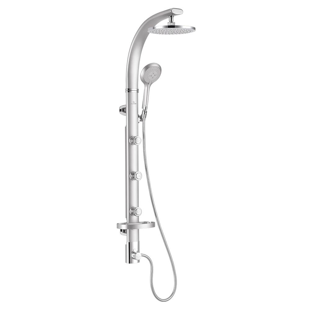 Pulse Shower Spas PULSE ShowerSpas Bonzai Silver Aluminum Shower System