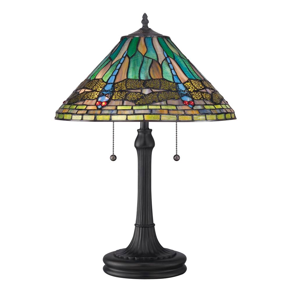Quoizel Table Lamp Tiffany Vintage Bronze
