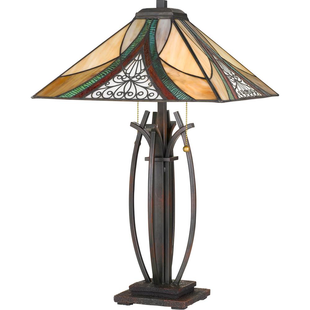 Quoizel Table Lamp Tiffany 16''Sq