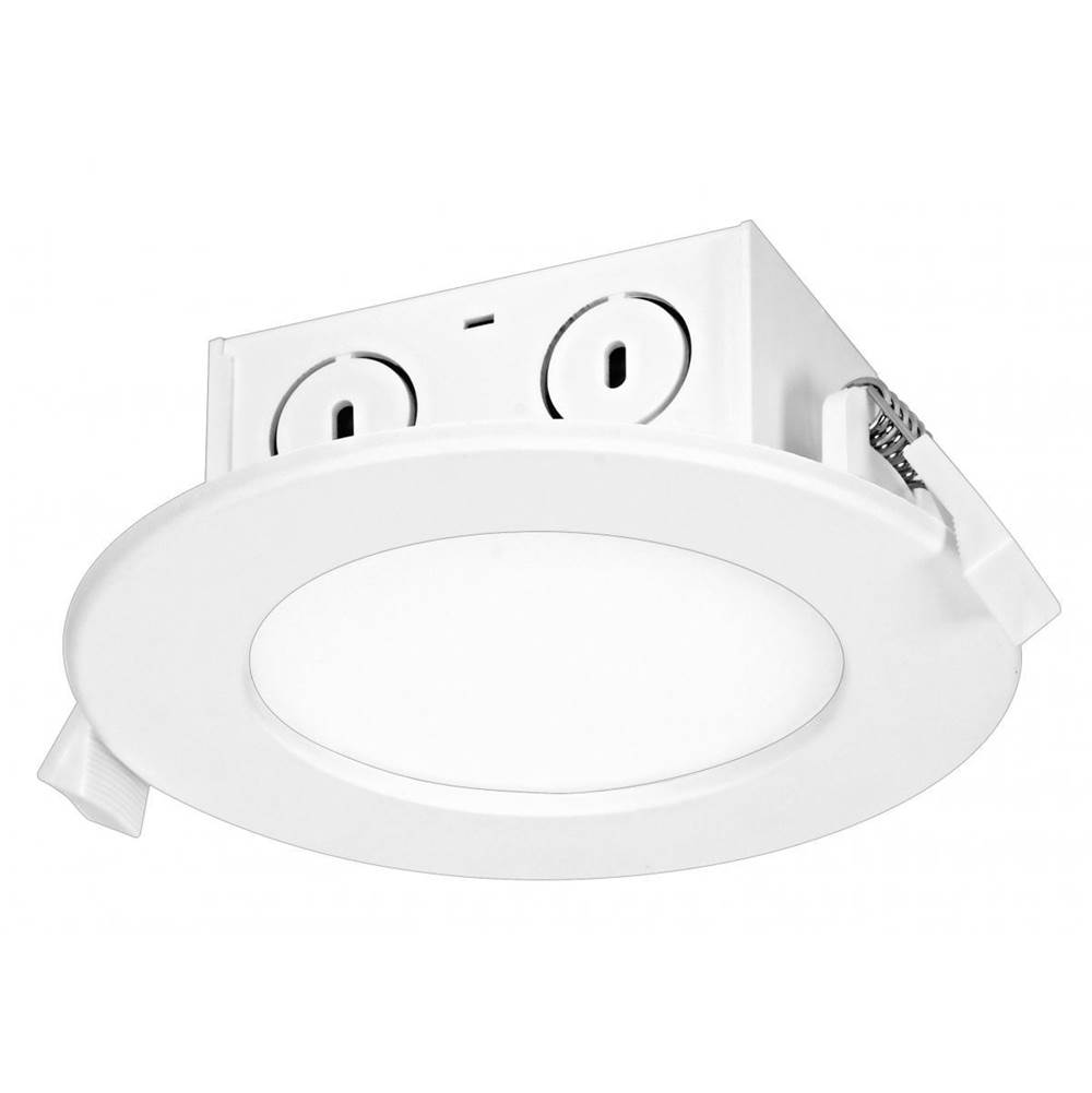 Satco 8.5 W LED Direct Wire Downlight, Edge-lit, 4'', 2700K, 120 V, Dimmable