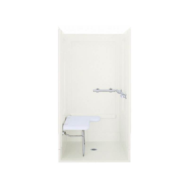 Sterling Plumbing Ss-39 Left End Wall With Grab Bar