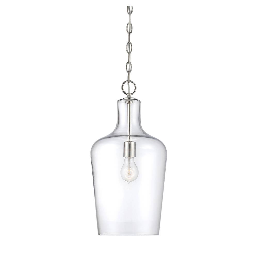 Savoy House Franklin 1-Light Pendant in Polished Nickel
