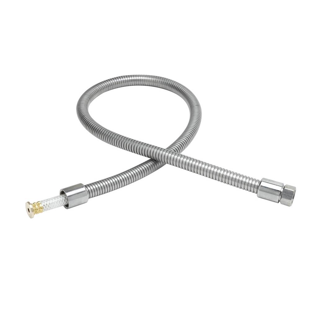 T&S Brass Hose, 32'' Flexible Stainless Steel, Less Handle
