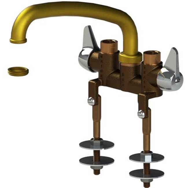 Union Brass Manufacturing Company Laundry Faucet - 6'' Cast Spout, W/Threaded Legs