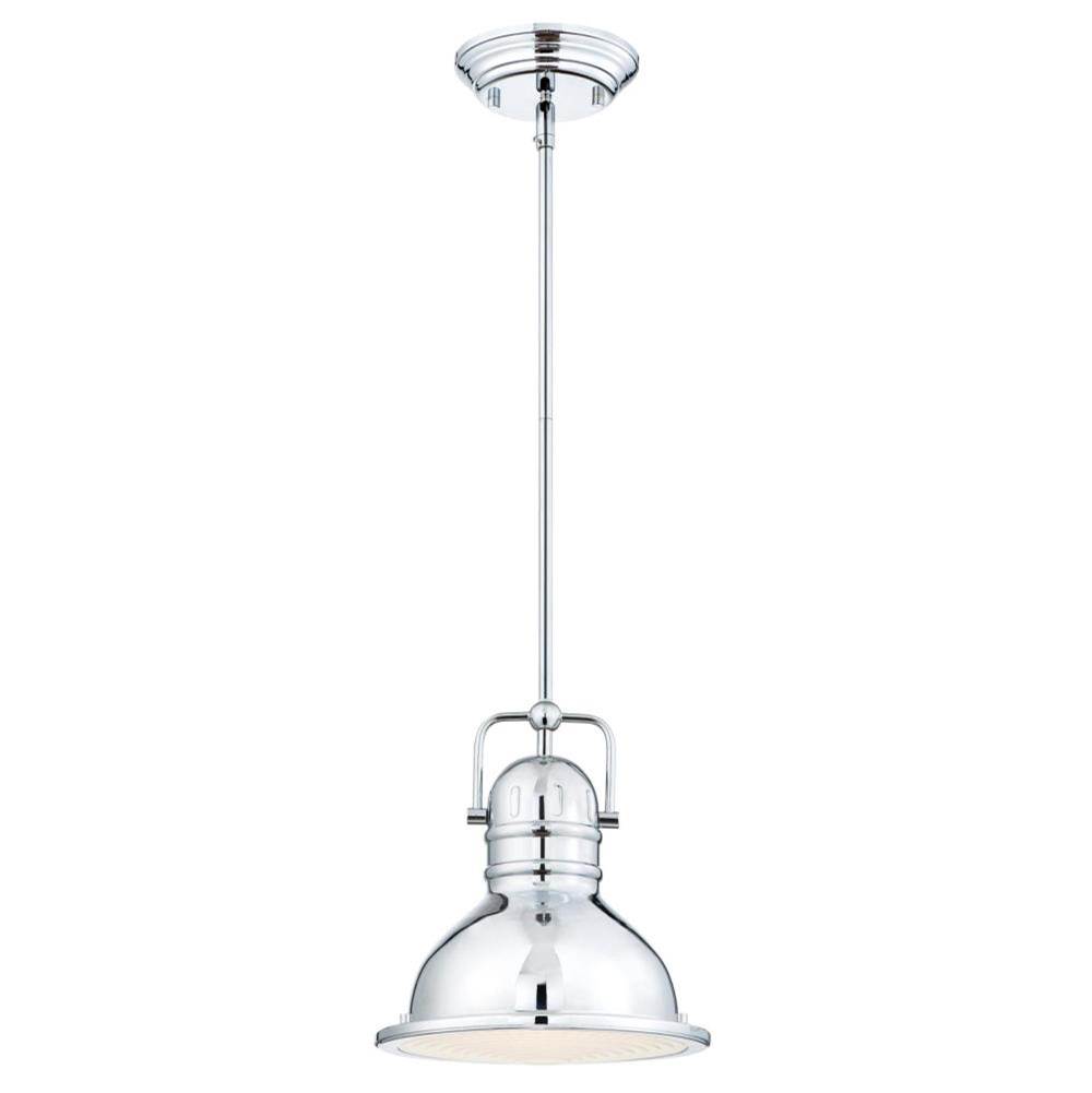 Central Plumbing & Electric SupplyWestinghouseWestinghouse Lighting Boswell One-Light LED Indoor Mini Pendant, Chrome Finish with Frosted Prismatic Acrylic