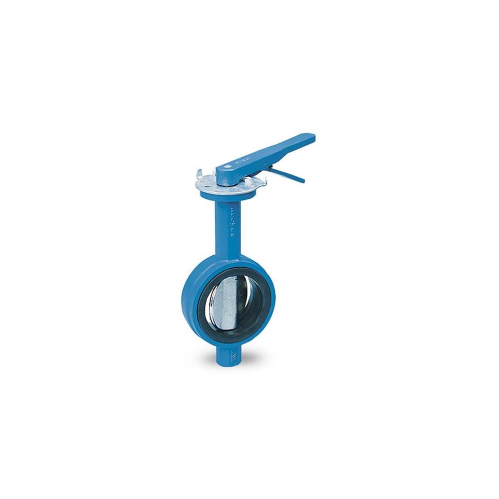 Watts 4 In Domestic Butterfly Valve, Wafer, Ductile Iron Body, Ductile Iron Disc, 416 Ss Shaft, Buna-N Seat, Gear Operator