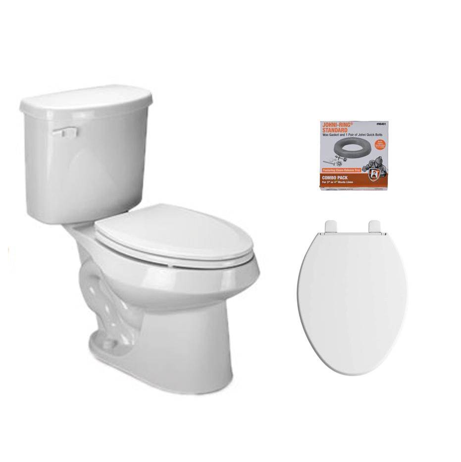 CentralTX Specials Vortens Medalist White Elongated Toilet Kit