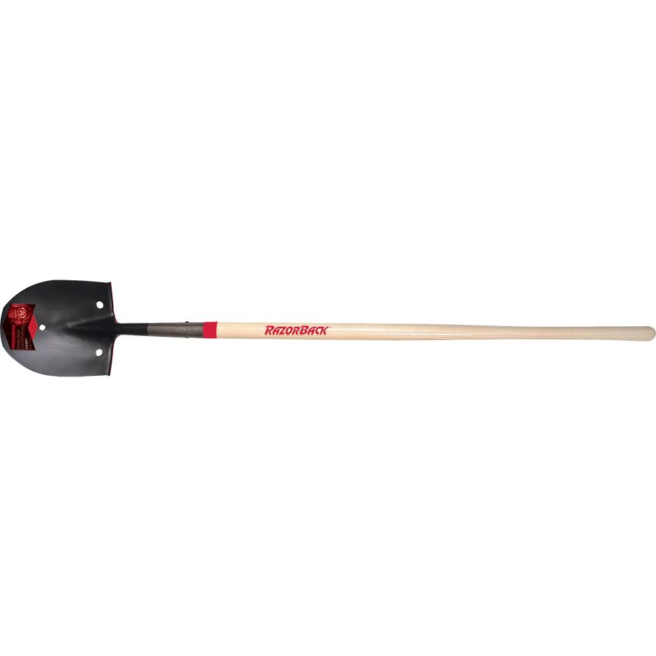 CentralTX Plumbing Razor-Back No. 40105 Rice Shovel with Wood Handle