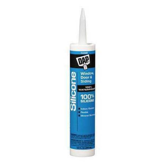 CentralTX Plumbing DAP 08641 Clear Silicone Sealant- Clear